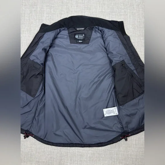 Carhartt Women Rain Defender Insulated Vest Black Relaxed Fit XS - Picture 8 of 10